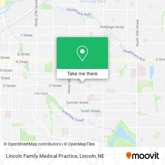 Lincoln Family Medical Practice map