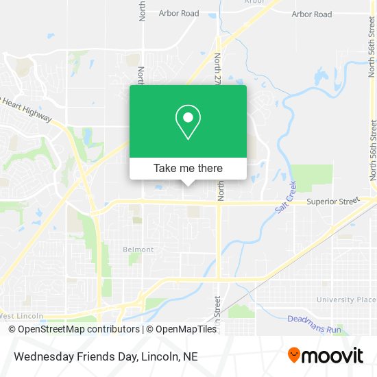 Wednesday Friends Day map