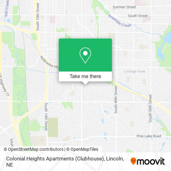 Colonial Heights Apartments (Clubhouse) map