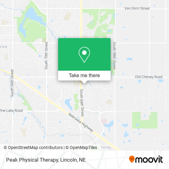 Peak Physical Therapy map