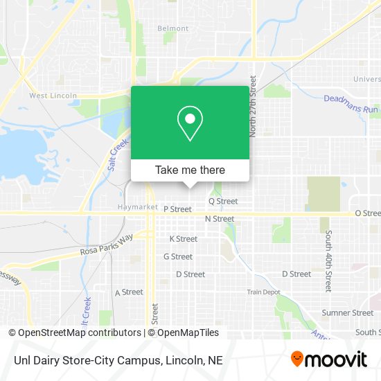 Unl Dairy Store-City Campus map