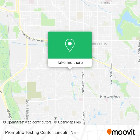 Prometric Testing Center map