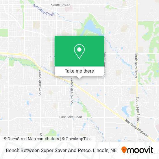 Bench Between Super Saver And Petco map