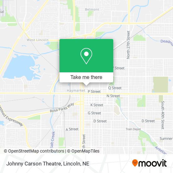 Johnny Carson Theatre map