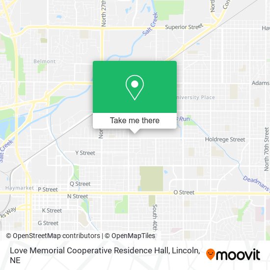 Love Memorial Cooperative Residence Hall map