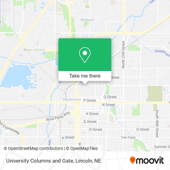 University Columns and Gate map