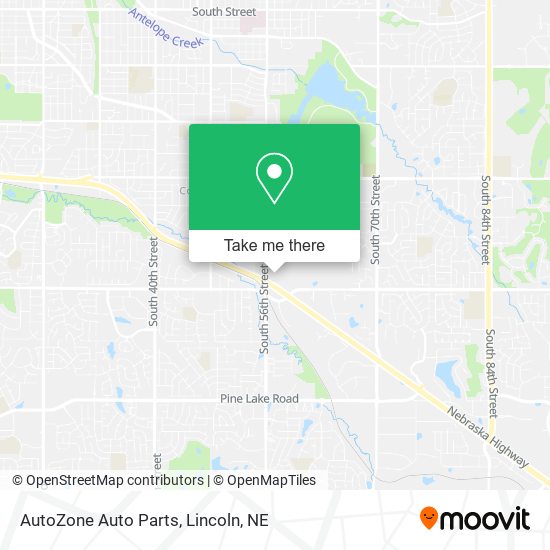 AutoZone Auto Parts map