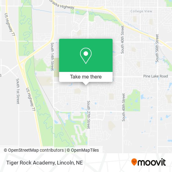 Tiger Rock Academy map