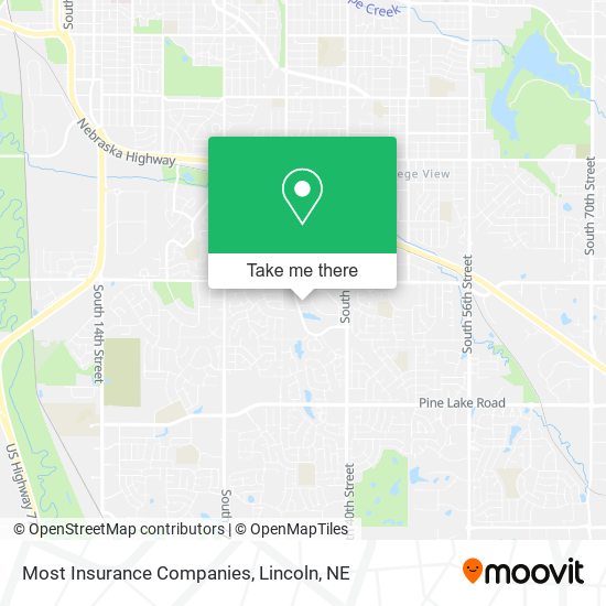 Most Insurance Companies map