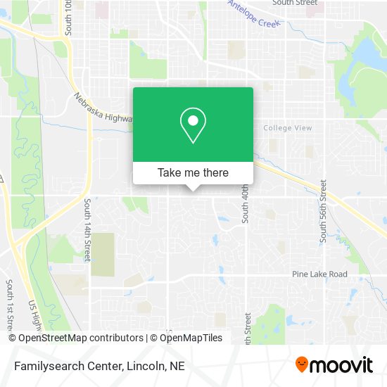 Familysearch Center map