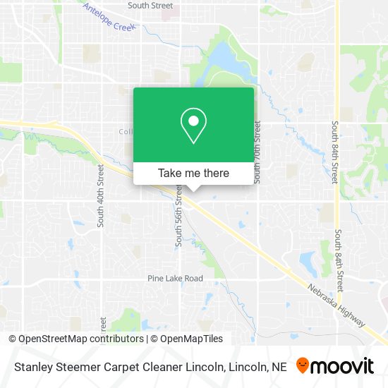 Stanley Steemer Carpet Cleaner Lincoln map