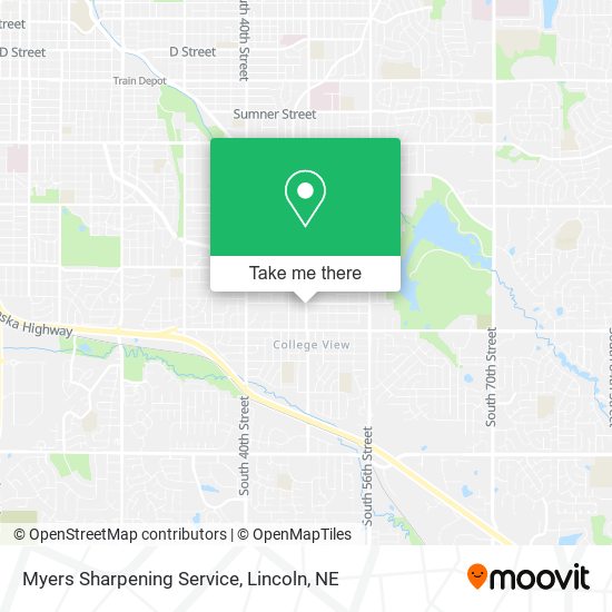 Myers Sharpening Service map