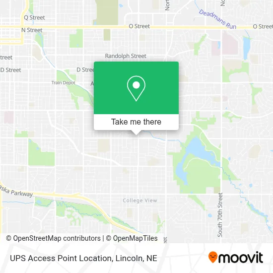 UPS Access Point Location map