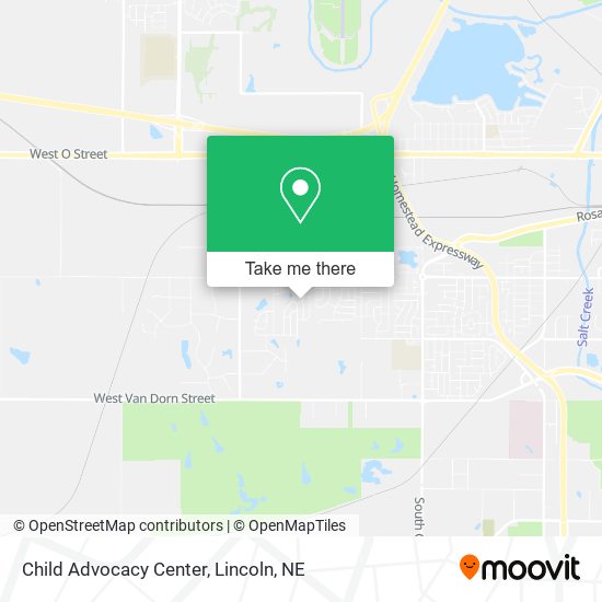 Child Advocacy Center map