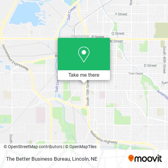 The Better Business Bureau map