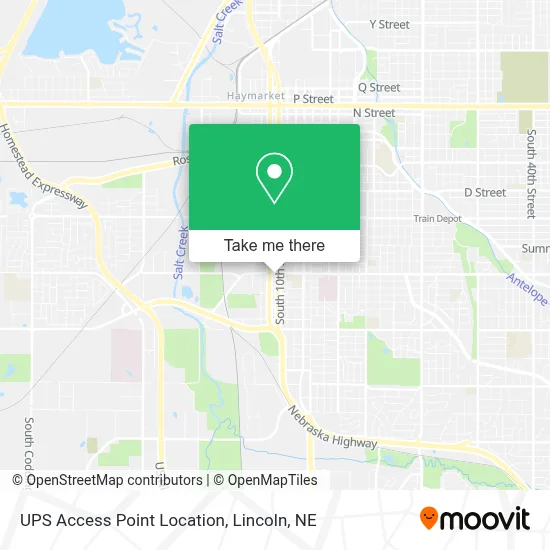 UPS Access Point Location map