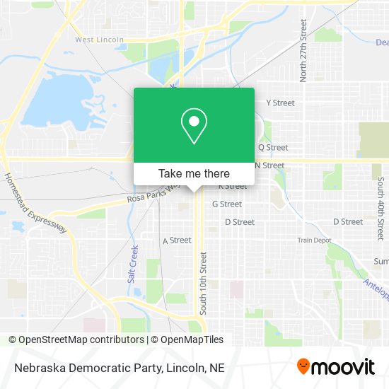 Nebraska Democratic Party map