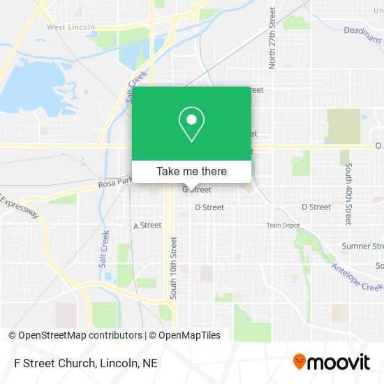 F Street Church map