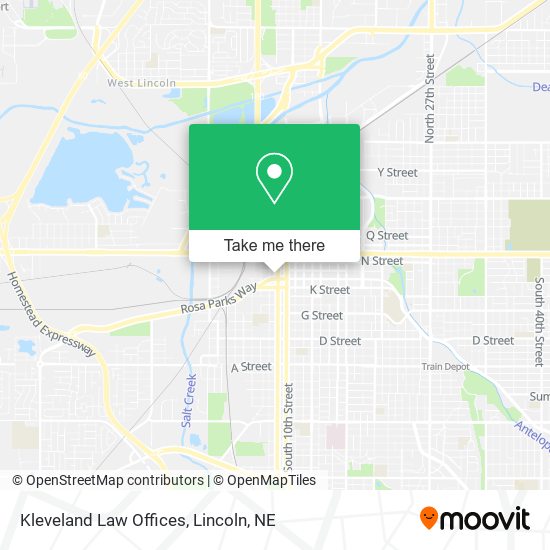 Kleveland Law Offices map