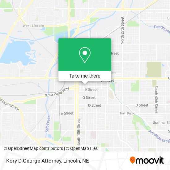 Kory D George Attorney map