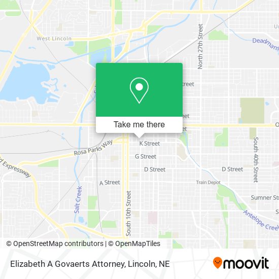 Elizabeth A Govaerts Attorney map