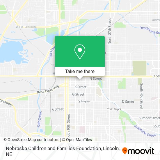 Nebraska Children and Families Foundation map