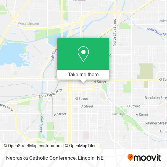 Nebraska Catholic Conference map