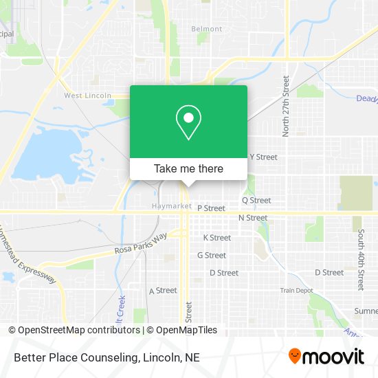 Better Place Counseling map