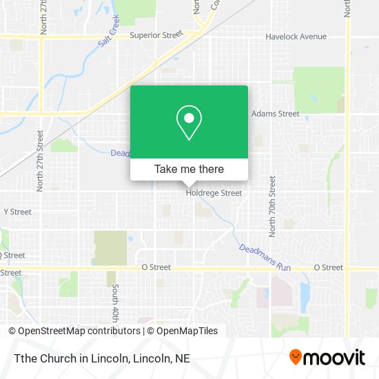 Tthe Church in Lincoln map