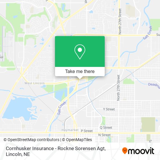 Mapa de Cornhusker Insurance - Rockne Sorensen Agt