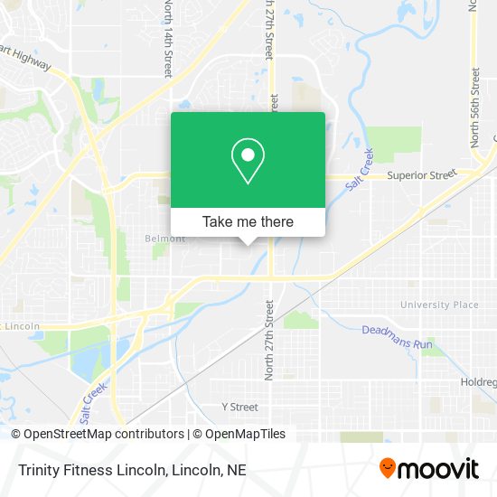 Trinity Fitness Lincoln map