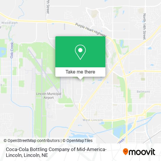 Mapa de Coca-Cola Bottling Company of Mid-America-Lincoln