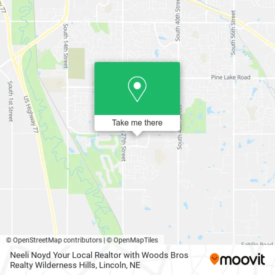 Neeli Noyd Your Local Realtor with Woods Bros Realty Wilderness Hills map