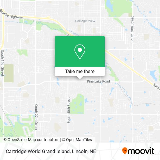 Mapa de Cartridge World Grand Island