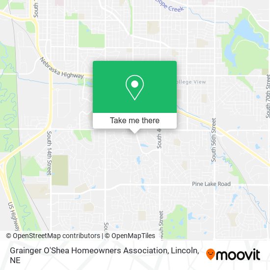 Grainger O'Shea Homeowners Association map