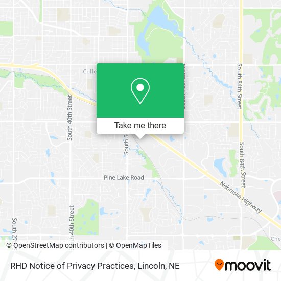 RHD Notice of Privacy Practices map