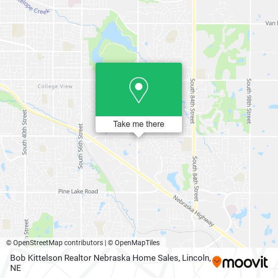 Bob Kittelson Realtor Nebraska Home Sales map