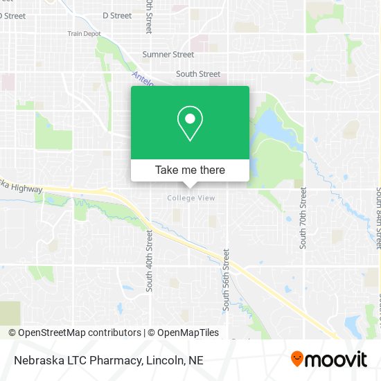 Nebraska LTC Pharmacy map