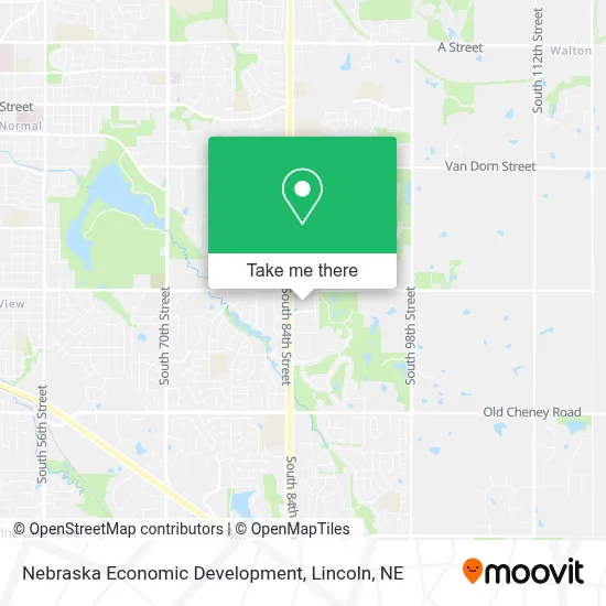 Nebraska Economic Development map