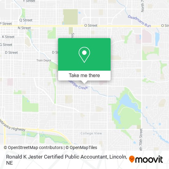 Ronald K Jester Certified Public Accountant map