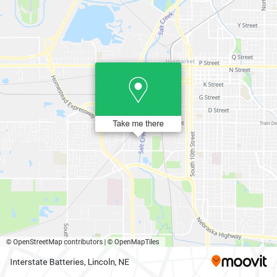 Interstate Batteries map