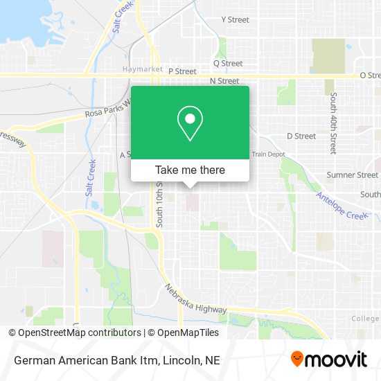 German American Bank Itm map