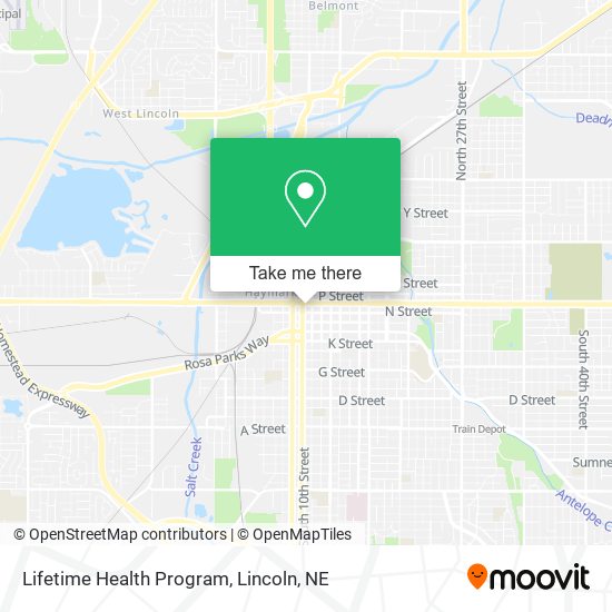 Lifetime Health Program map