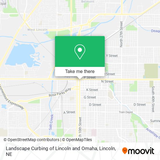 Mapa de Landscape Curbing of Lincoln and Omaha