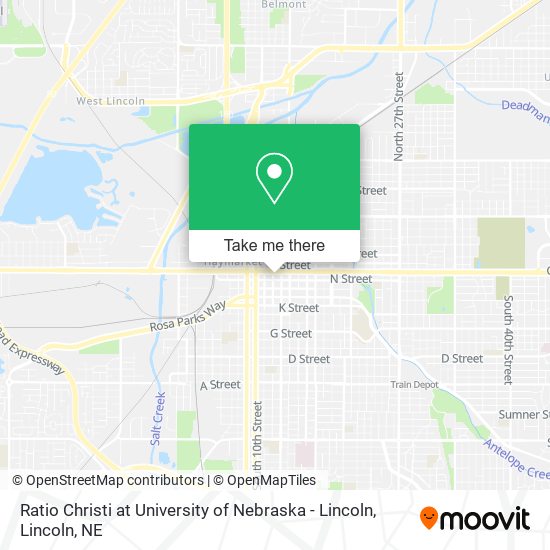 Ratio Christi at University of Nebraska - Lincoln map