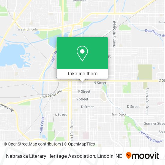 Nebraska Literary Heritage Association map