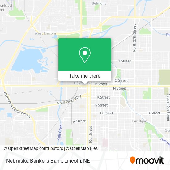 Nebraska Bankers Bank map