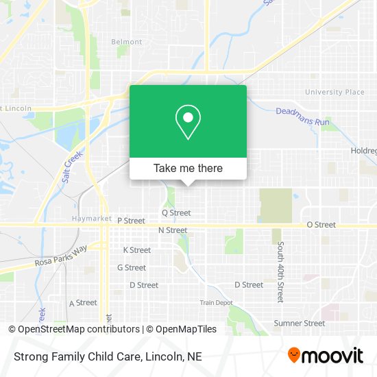 Strong Family Child Care map