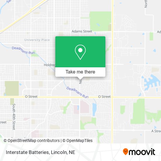 Interstate Batteries map