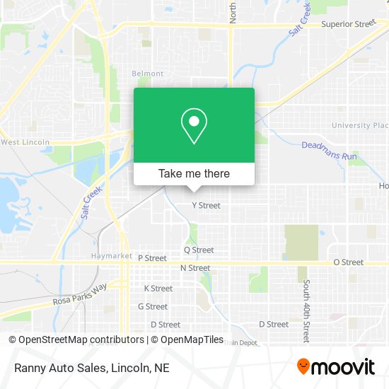 Ranny Auto Sales map